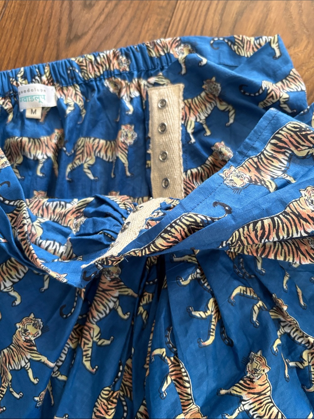 Guadalupe Women’s Royal Blue Tiger Pareo Skirt - Picture 9 of 10